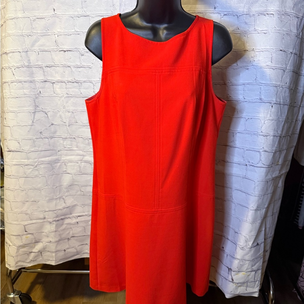 LOFT Vibrant ORANGE MIDI Dress